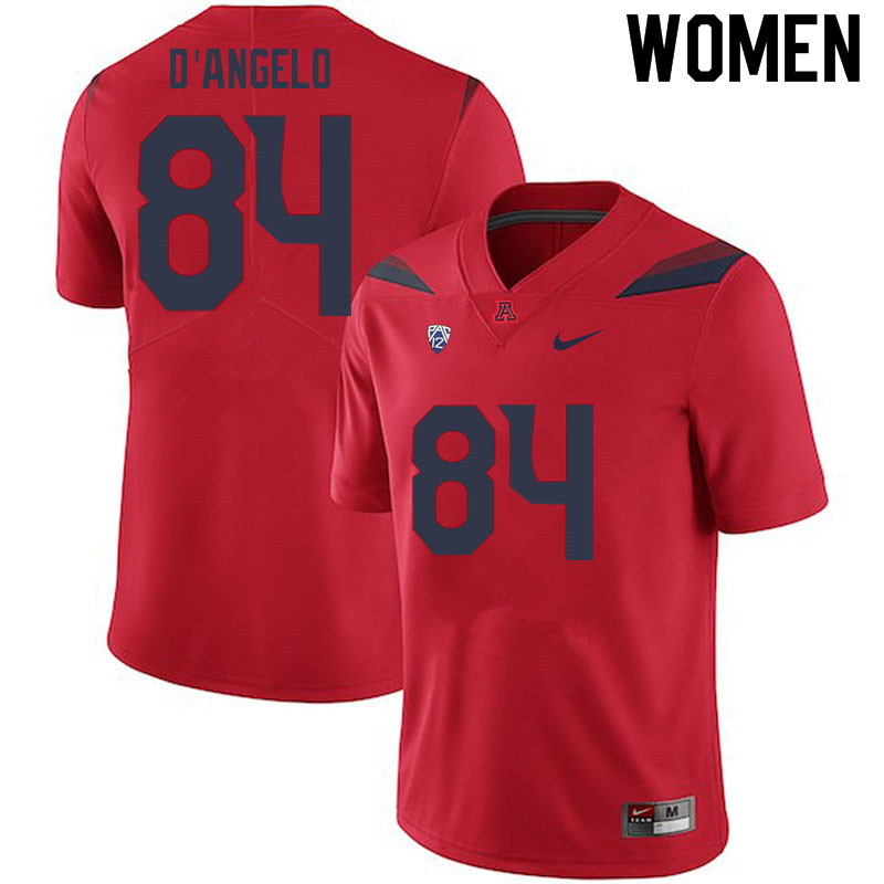 Women #84 Tristen D'Angelo Arizona Wildcats College Football Jerseys Sale-Red